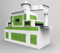 某客戶定制的5G電箱控制板專(zhuān)用自動(dòng)噴砂機(jī)設(shè)備